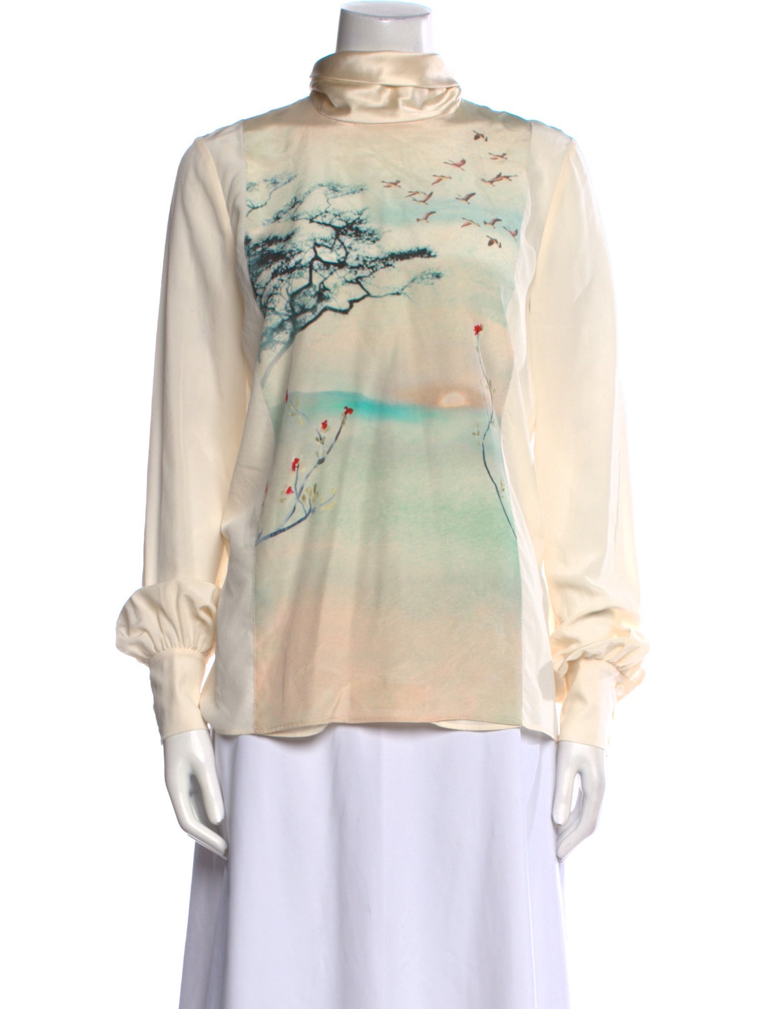 Lanvin Silk Printed Blouse